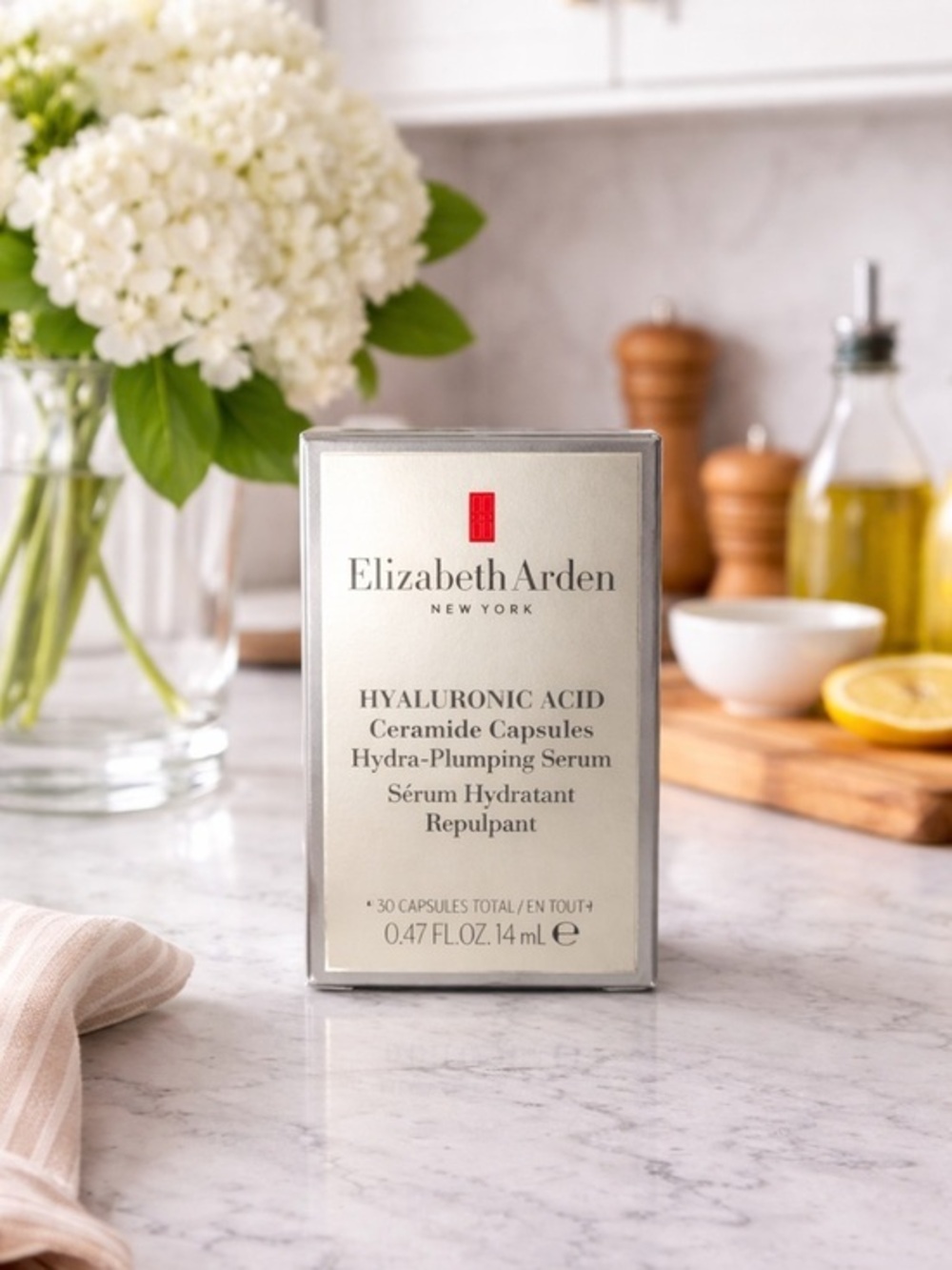 Elizabeth Arden Hyaluronic Acid Ceramide Capsules 30 Ct Hydra Plumping Serum